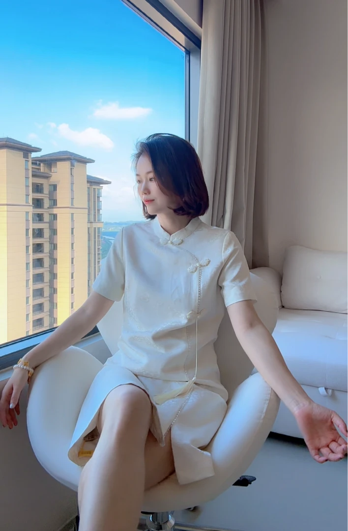 夏季新款复古中式中国风改良气质连衣裙24112