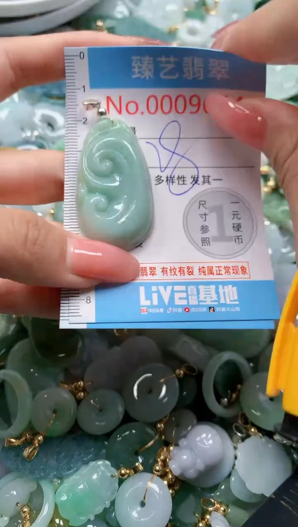 翡翠未镶嵌吊坠(不含链)9645