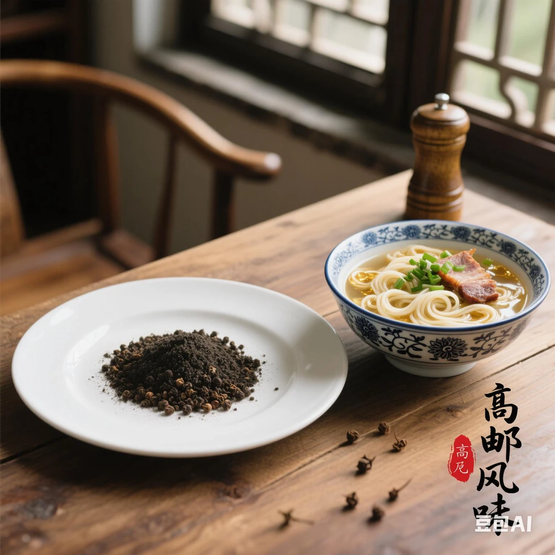 扬州高邮阳春面小馄饨干拌面用现磨黑胡椒粉调料食用香料袋装包邮
