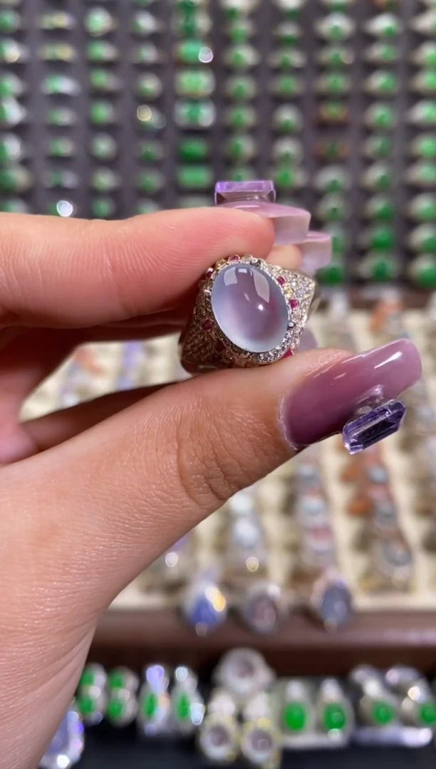 未镶嵌戒指翡翠天然缅甸A货翡翠未镶嵌 粉丝福利