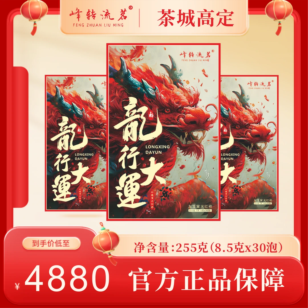 武夷岩茶龙行大运半斤30泡礼盒装