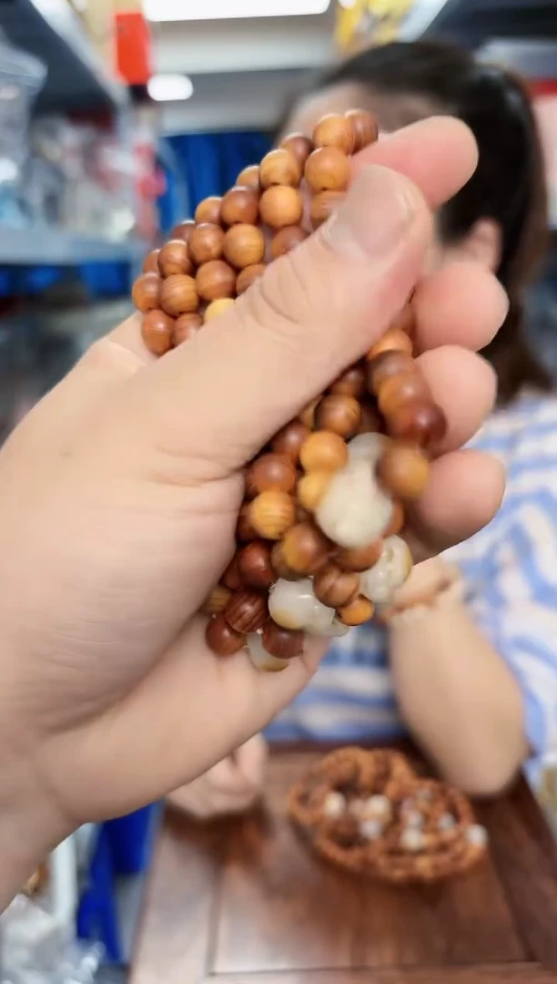 木质非金属崖柏小猫爪单圈手串