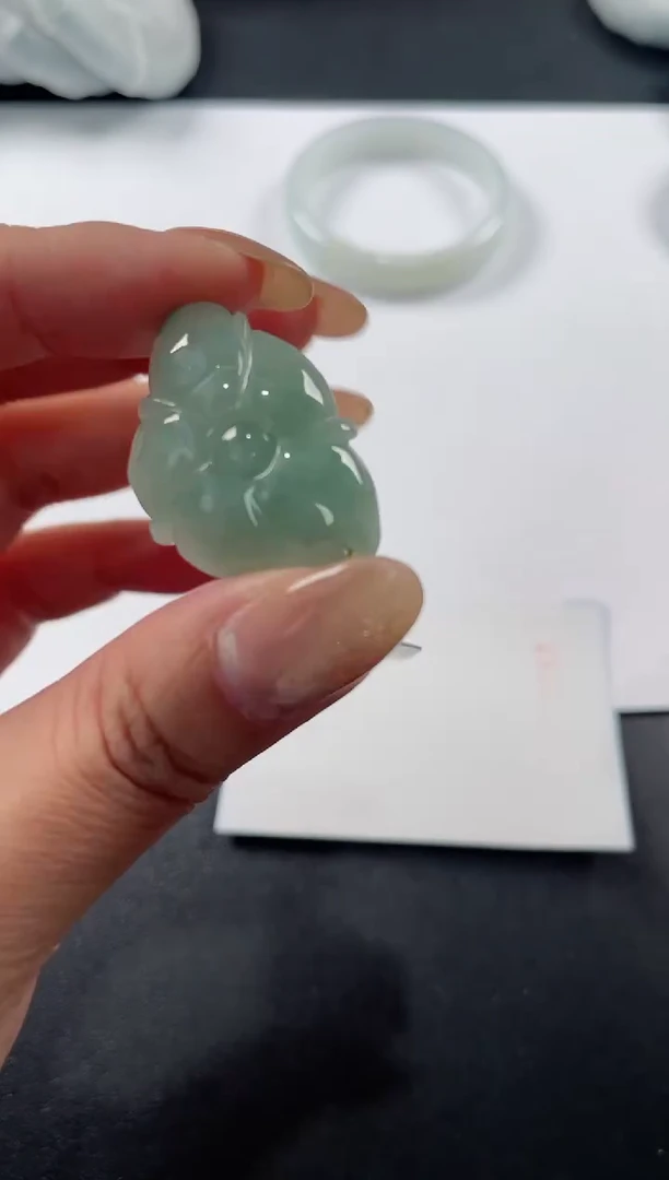 颈饰未镶嵌翡翠0561 荷叶