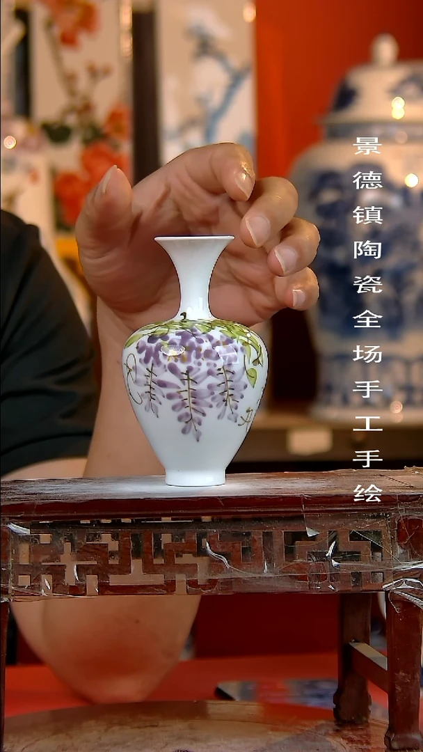 摆件景德镇陶瓷 手工手绘