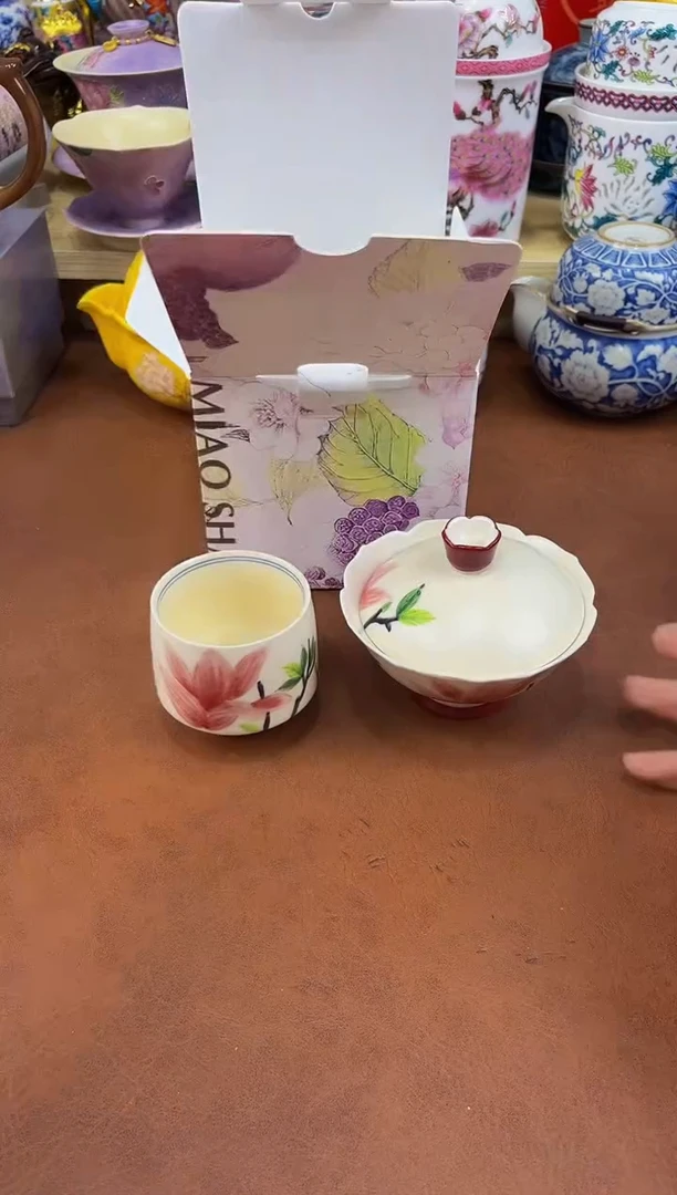 陶瓷茶具摆件旅行套组