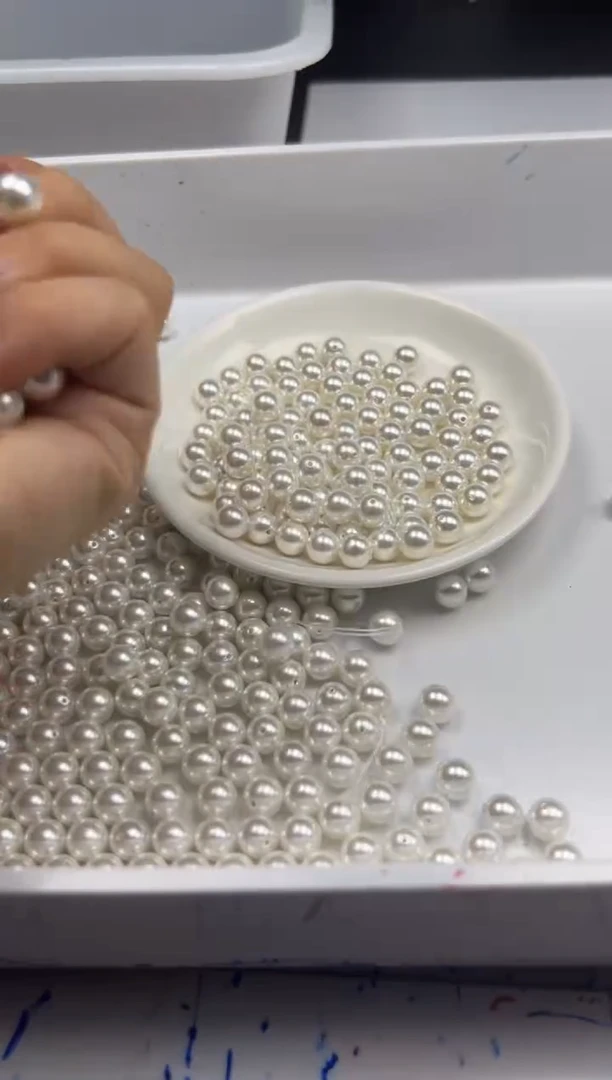 未镶嵌拼合珍珠（马贝珠）颈饰w847贝珠8mm*30颗