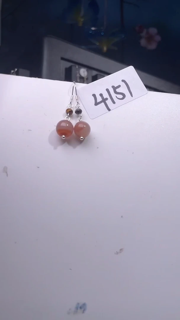 银S925镶嵌耳饰紫晶喜欢拍