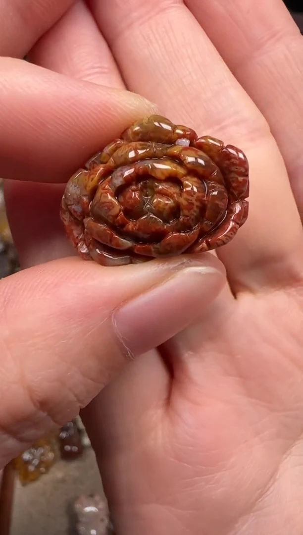 硅化珊瑚（珊瑚玉）未镶嵌颈饰334