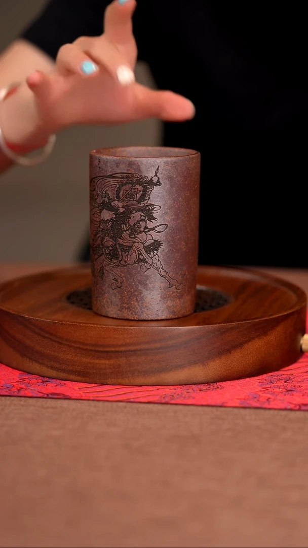 茶杯紫砂原矿紫砂