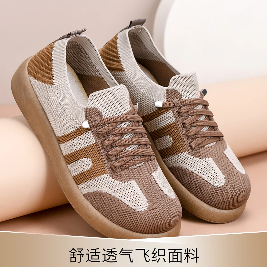 老北京布鞋女2025夏季新款德训鞋防滑透气厚底一脚蹬休闲单鞋子女