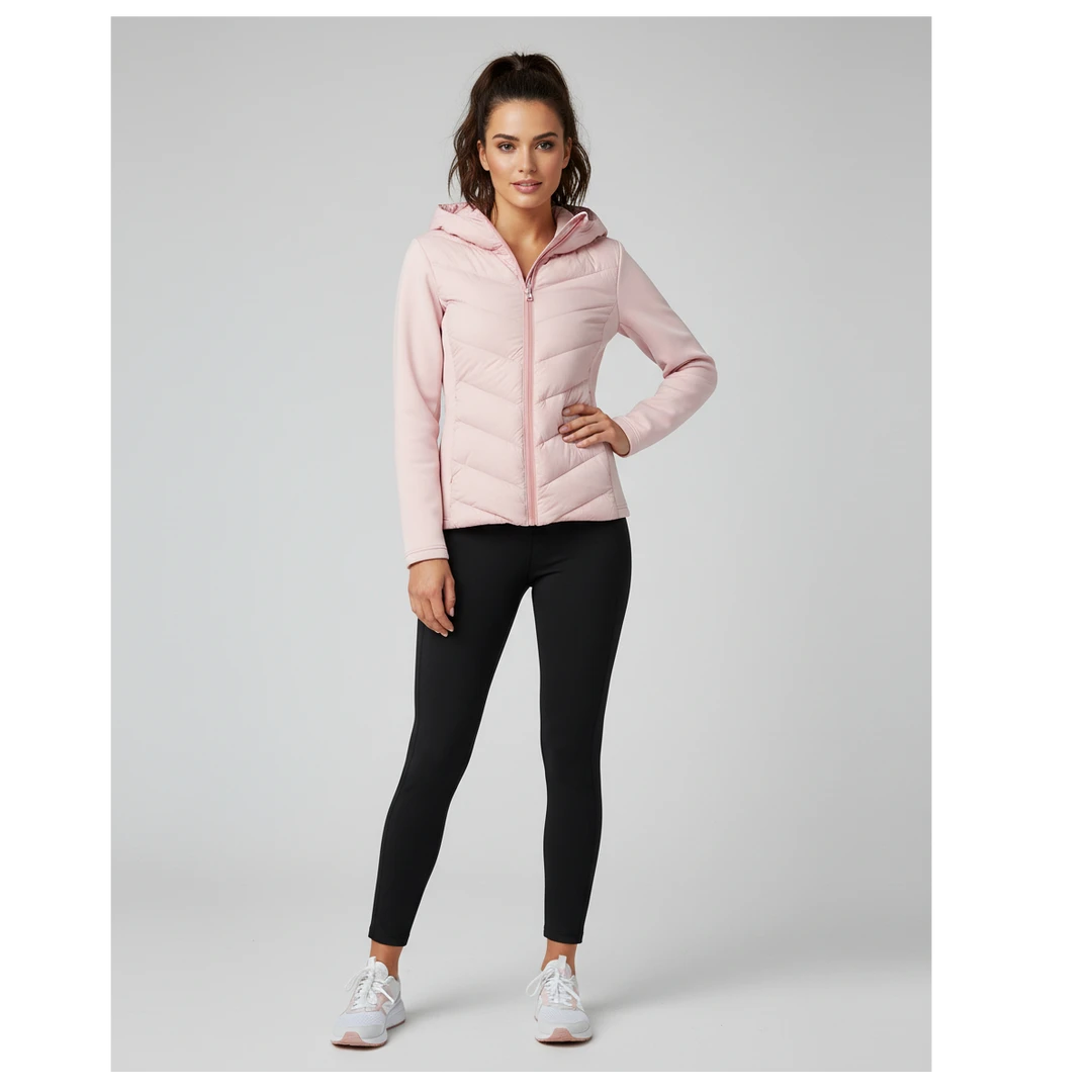 GELEISTORY 女生休闲运动连帽轻薄羽绒服 GL65191