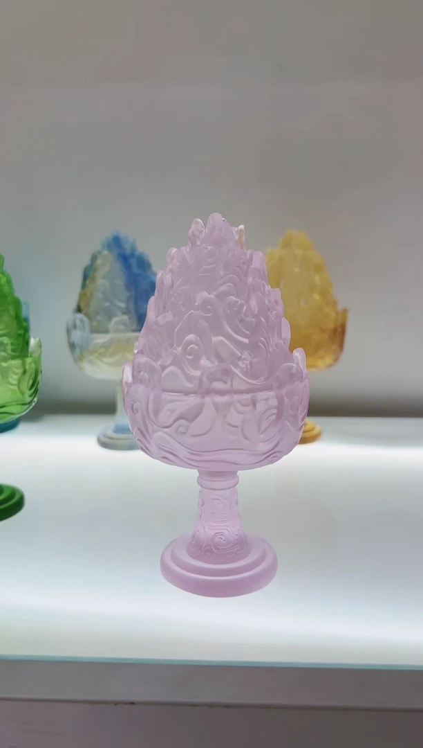 手工艺品琉璃古法琉璃小号博山炉