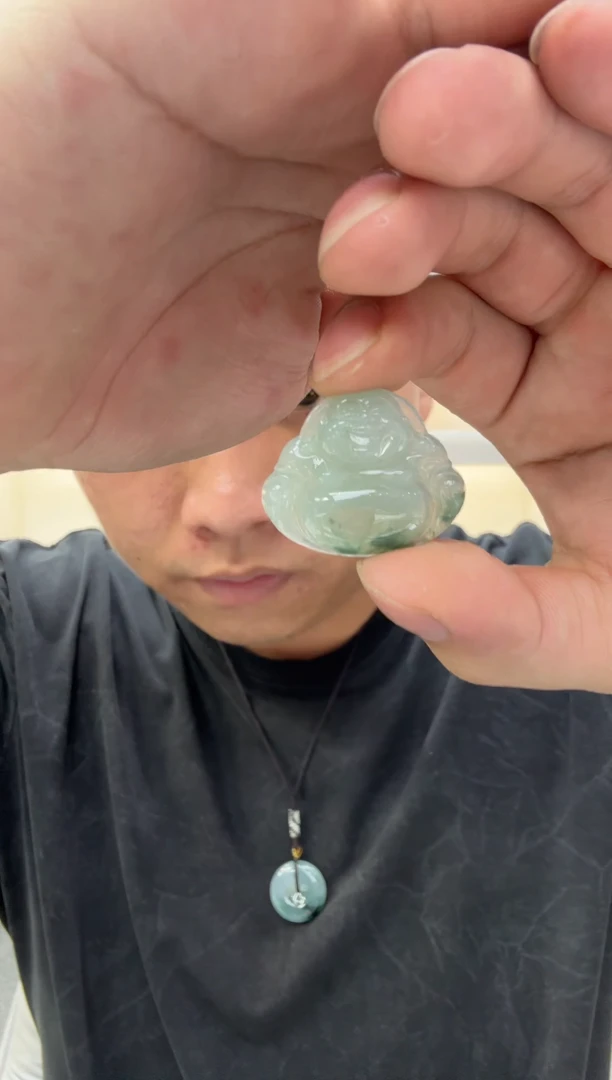 翡翠挂件未镶嵌天然翡翠A货孤品一件