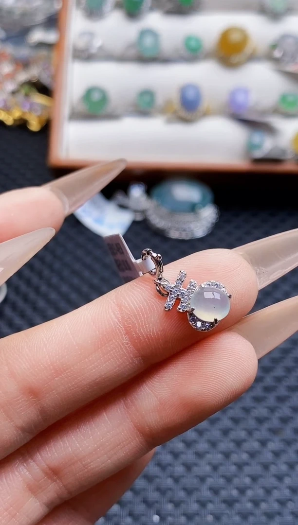 银S925镶嵌戒指翡翠1113