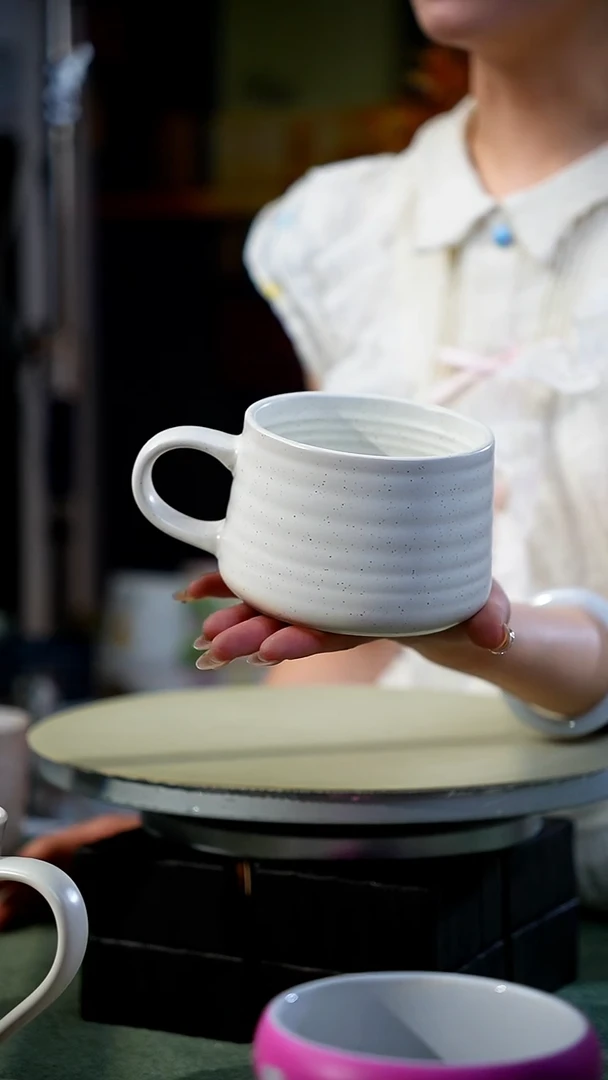 【闪购商品】螺纹白色早餐单杯|默认微瑕