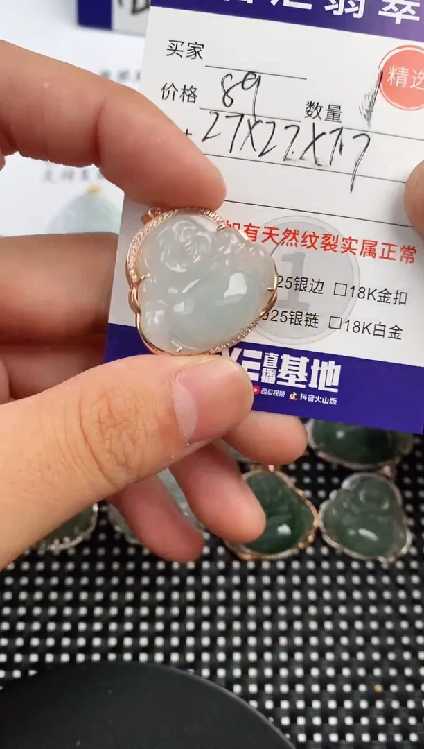 翡翠银S925镶嵌颈饰·