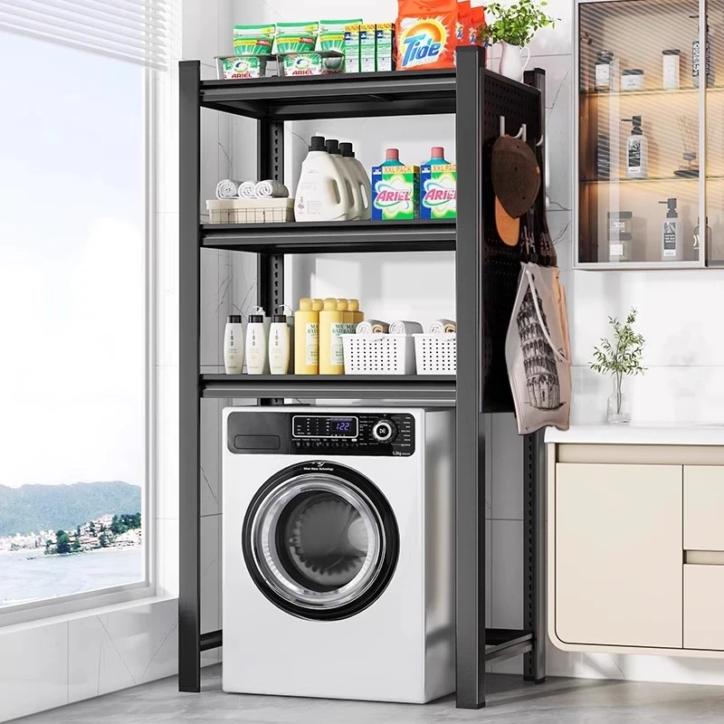 下空式置物架行李箱洗衣机上方架子客厅厨房阳台多层可调节收纳架