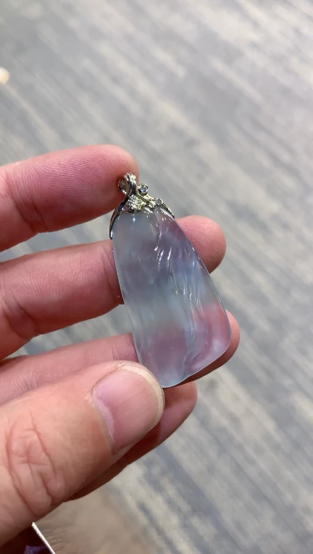 颈饰未镶嵌翡翠天然A货翡翠