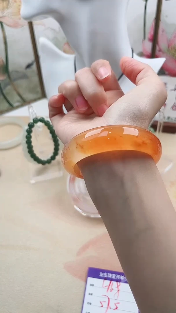 石英质玉手镯未镶嵌L168微色差57.5mm