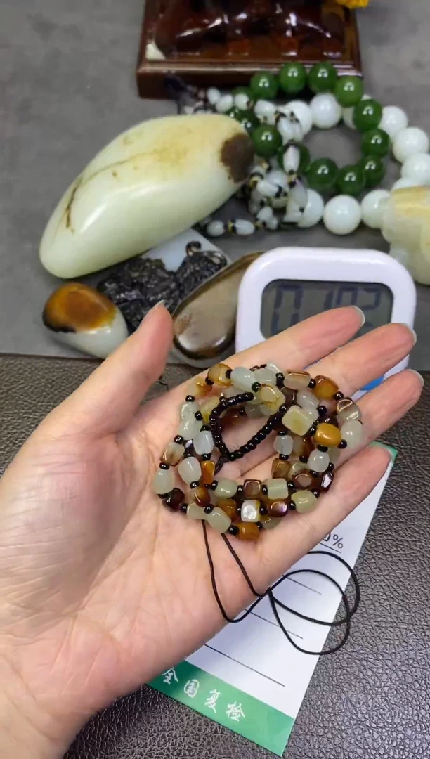 和田玉未镶嵌挂件伄*戼和田玉