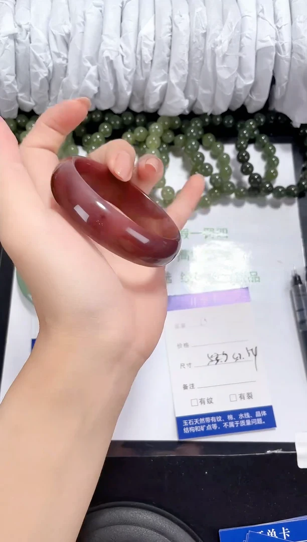 未镶嵌金丝玉石英质玉108 紫罗兰 53-54