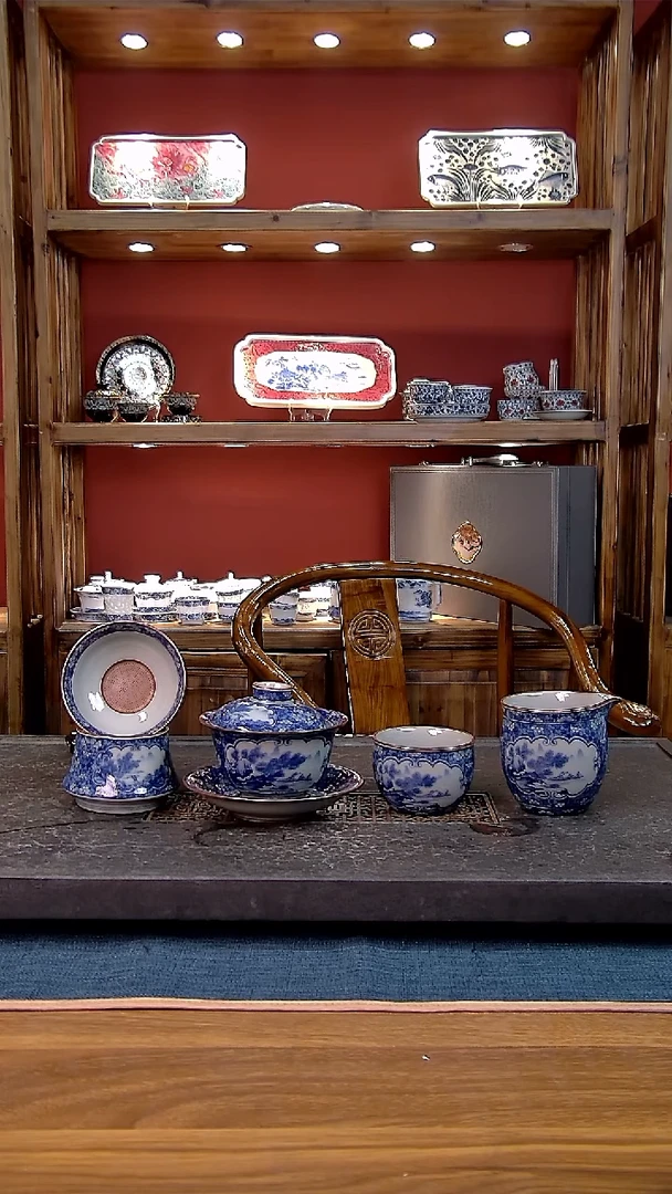 简装家用款4件套 老陶泥开片纹陶瓷茶具