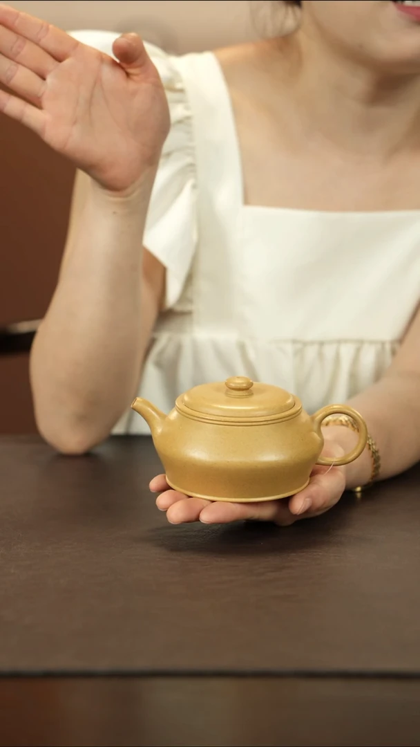 茶壶紫砂胡琪 黄金段泥 曼殊