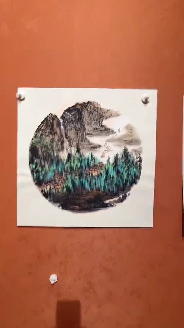 绘画2平尺山水作品