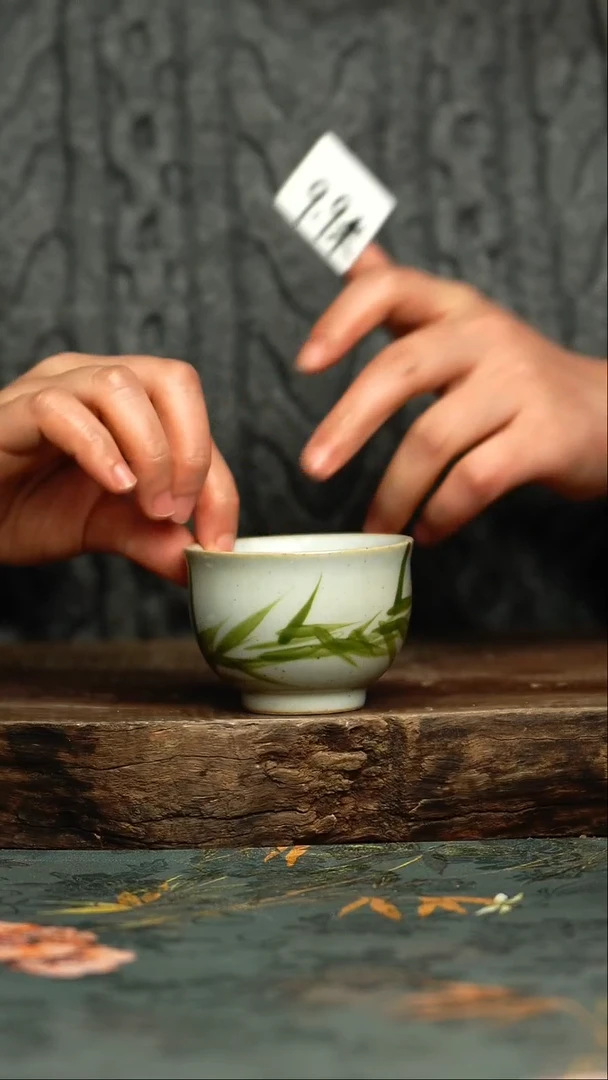 【闪购商品】杯釉下彩手工手绘同款陶器