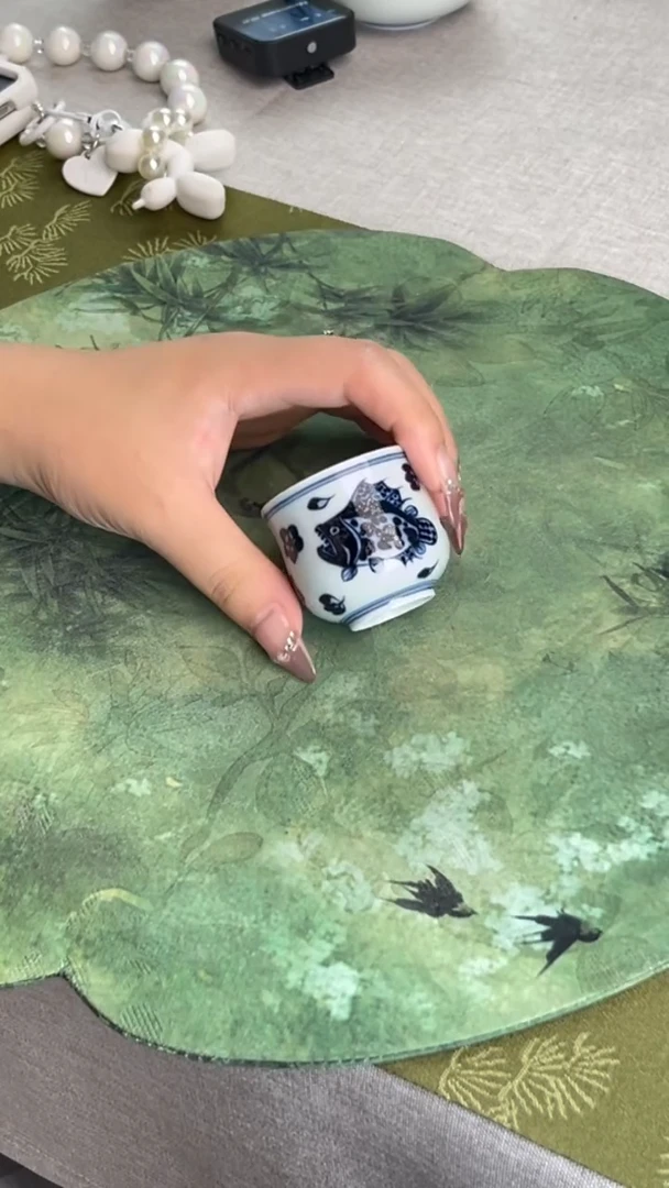 瓷片景德镇毛仔柴窑杯