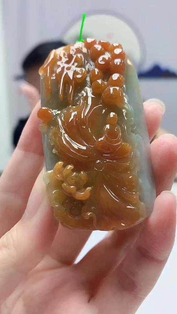 定制翡翠未镶嵌5124zm-毛货挂件105