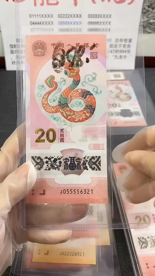 【闪购商品】塑料蛇钞九龙令05555头单张尾6321