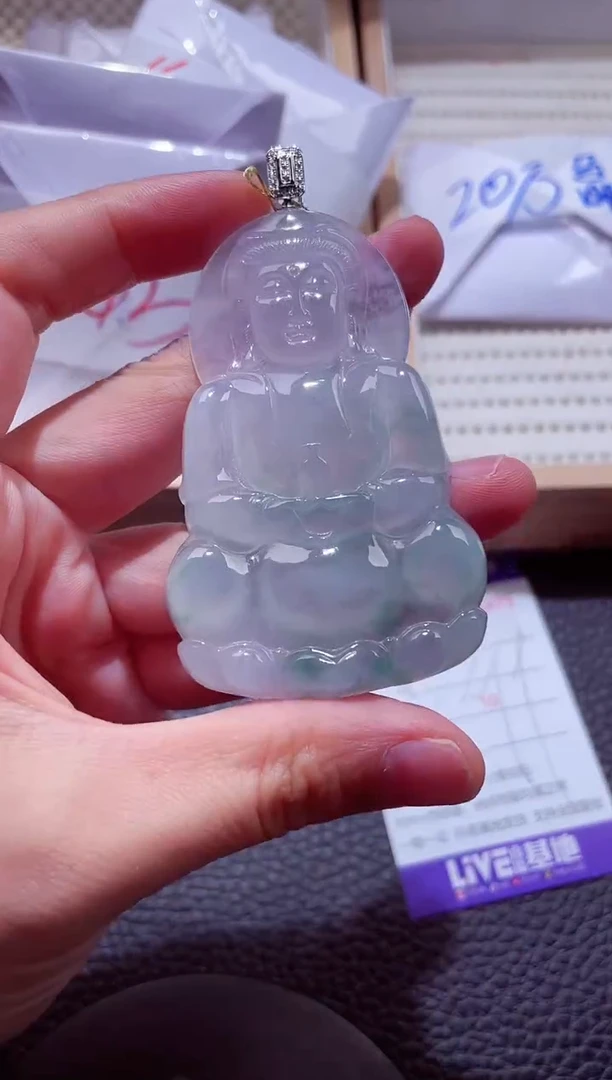 颈饰18K金镶嵌翡翠00000411