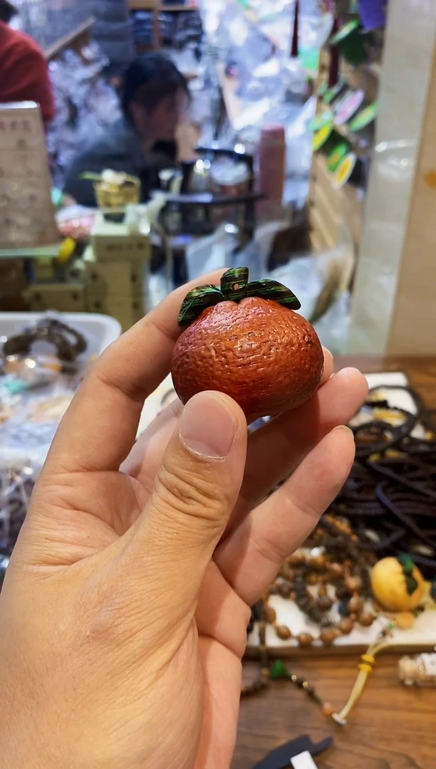 【闪购商品】非洲檀香把件大橘子卡4.3