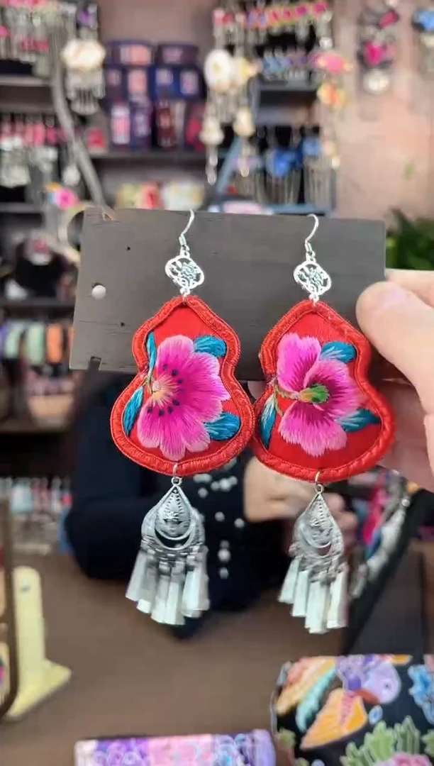 织绣民族风手工非遗老绣饰品277