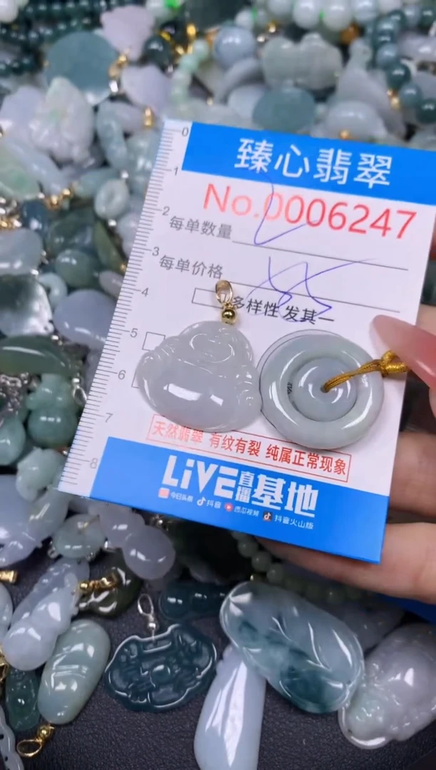 【闪购商品】翡翠颈饰未镶嵌含绳0006247