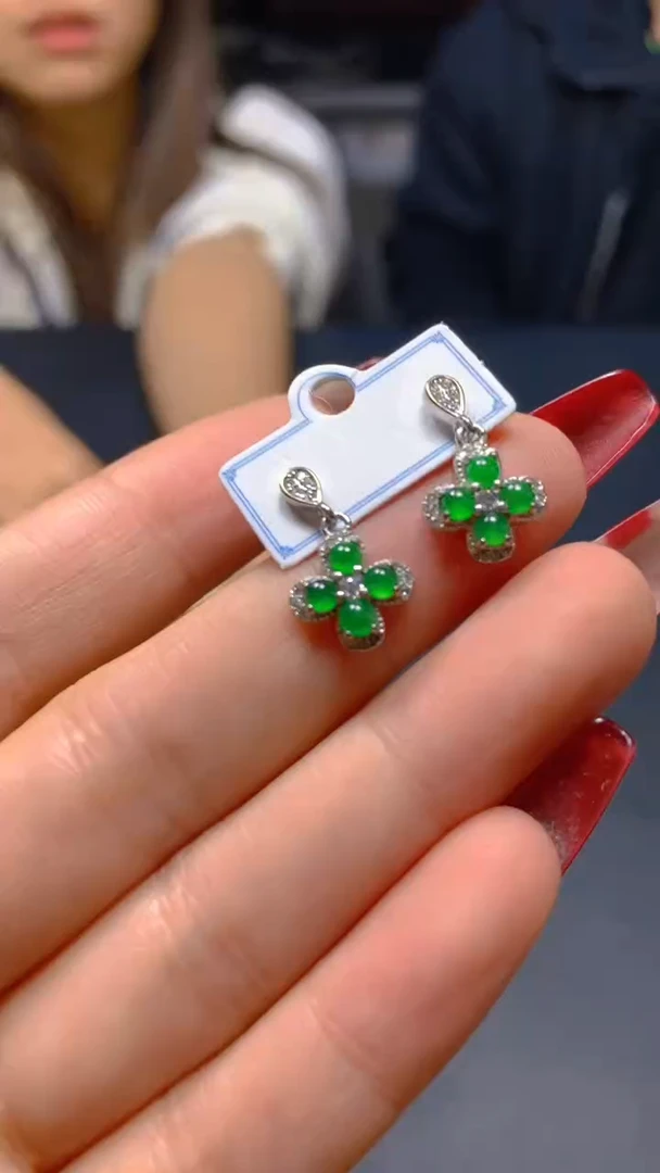 【闪购商品】翡翠耳饰未镶嵌151561269