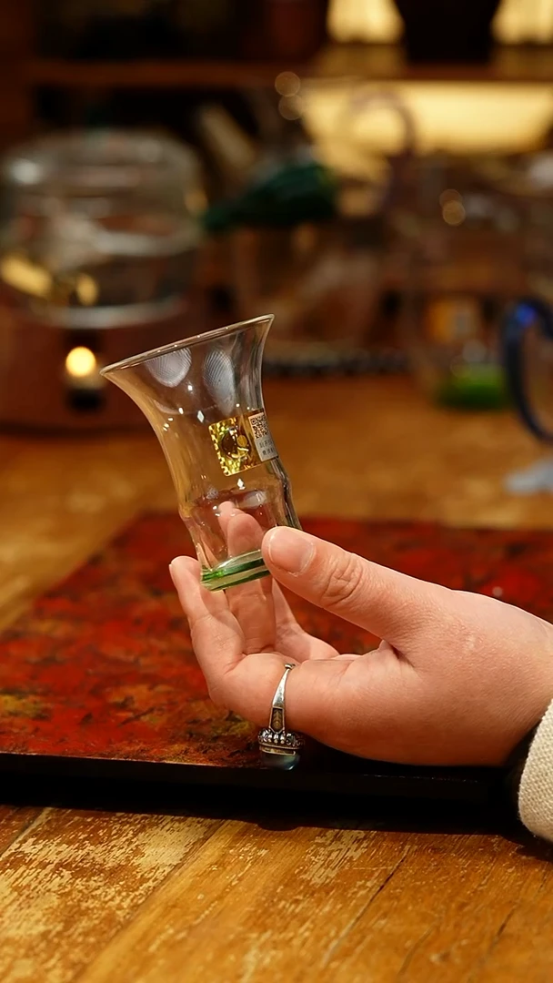 【闪购商品】禾器/晶彩君悦单杯/湖绿