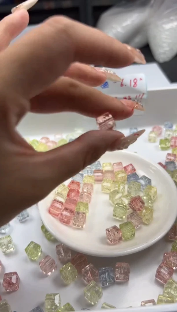 未镶嵌颈饰水晶w2928马卡龙啊赛方糖10mm*8颗