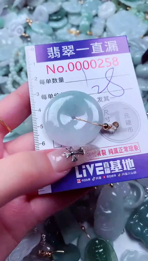 翡翠未镶嵌吊坠(不含链)258