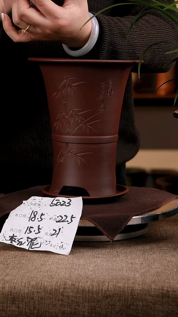 紫砂花盆花卉工艺5023+z