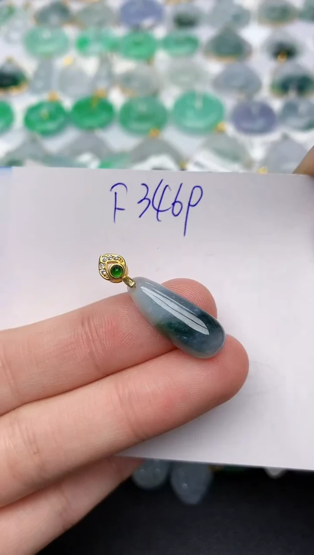 颈饰未镶嵌翡翠 天然缅甸A货翡翠百元以上9元证书费自理