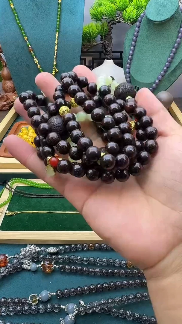 和田玉14K金镶嵌颈饰QW53