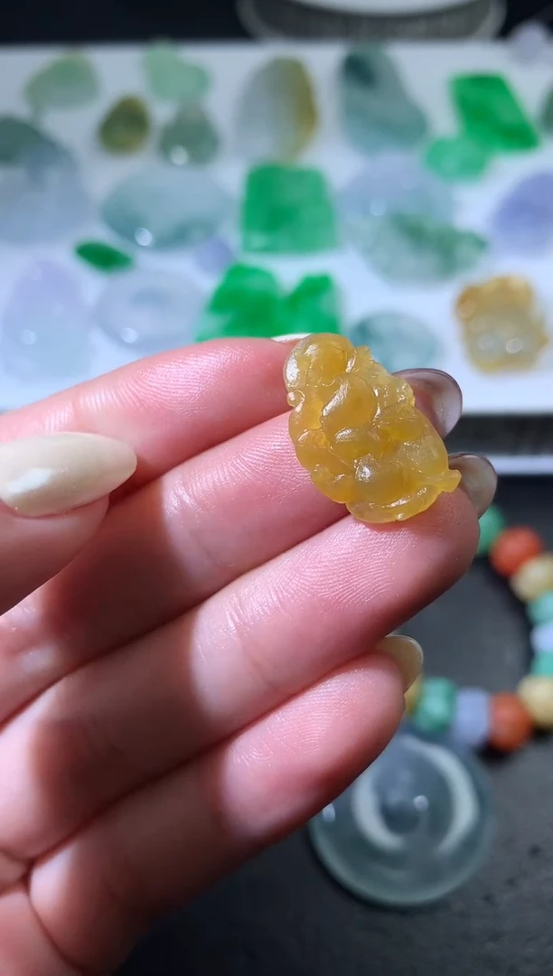 未镶嵌定制翡翠毛货20*12*3.3