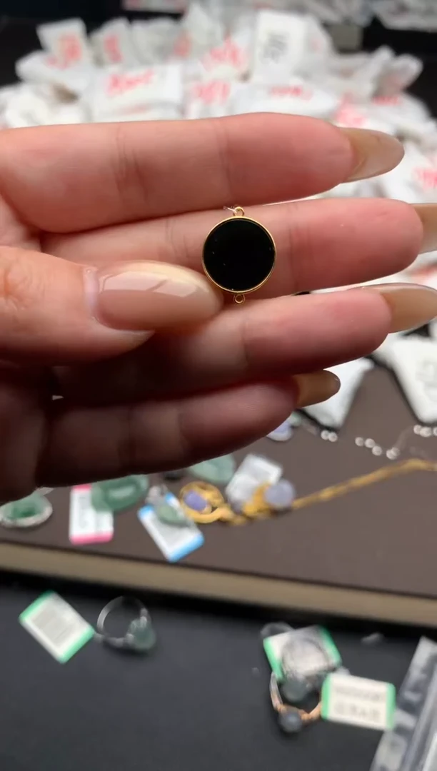 【闪购商品】翡翠手绳18K金镶嵌 一