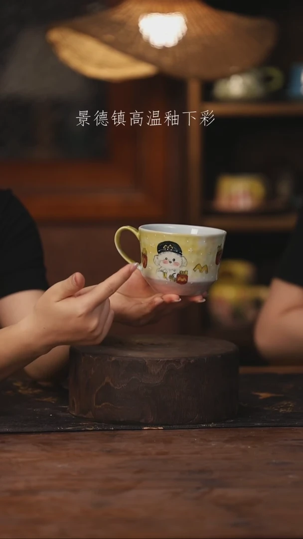 陶瓷景德镇高温釉下手绘陶瓷503