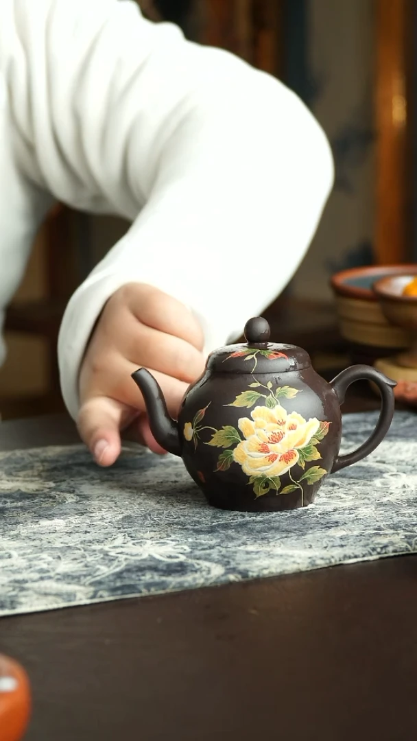 茶杯紫砂89号 范士玉老师紫罗兰原矿壶 宜兴紫砂原矿作品