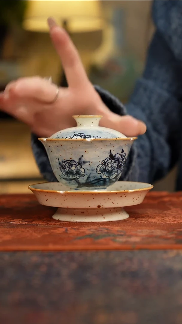杯景德镇陶瓷杯碗柴烧多人