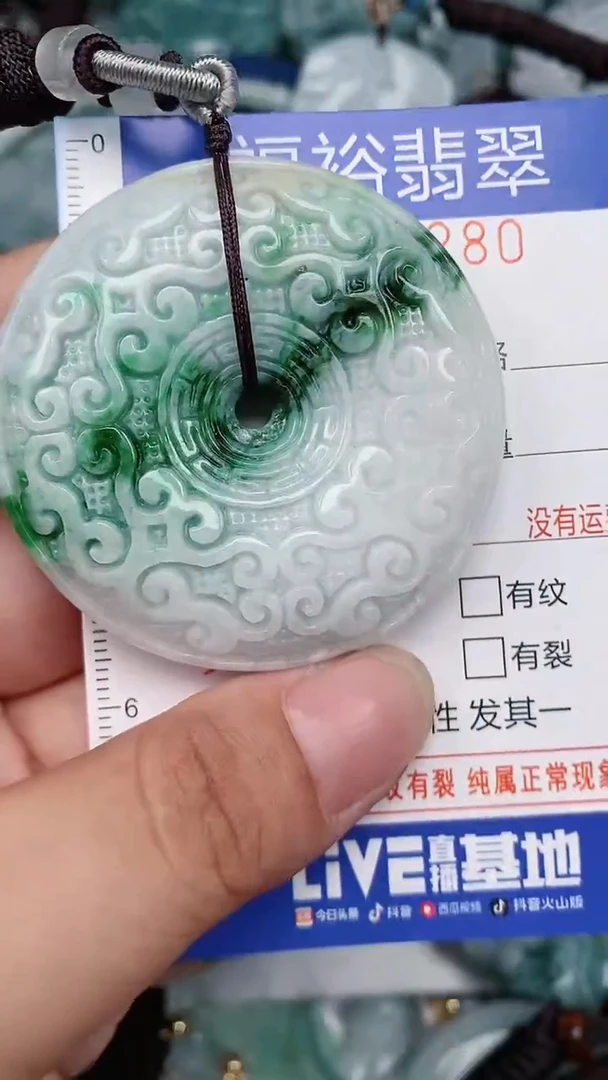 翡翠未镶嵌颈饰...0000280