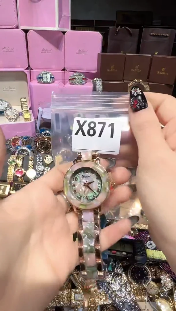 石英机芯不锈钢不锈钢直播定闪专用